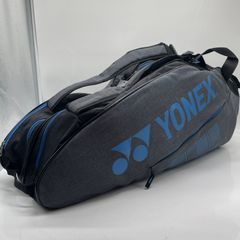 YONEX ラケットバッグ ブラック×ブルー 2室構造 黒/青 - メルカリ