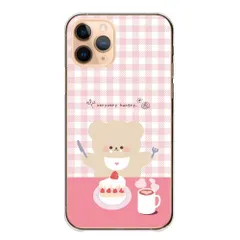 iPhone 17e ケース カバー アイフォン17e スマホケース ハードケース 韓国 ギンガムチェック かわいい おしゃれ 動物 くま ケーキ イラスト ペア スマホカバー カラー07