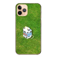 iPhone 17e ケース カバー アイフォン17e スマホケース ハードケース 牛 牛柄 牛乳パック かわいい 可愛い おもしろい 面白 ブルー グリーン パロディ スマホカバー カラー09