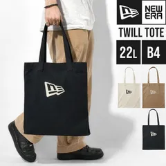 トートバッグ ニューエラ NEW ERA メンズ レディース 22L 大容量 A4 B4 大きめ 縦型 トート 肩掛け 持ち手 長め コットン ツイル ロゴ ワンポイント おしゃれ シンプル カジュアル ブラック ストーのサムネイル