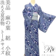百華❀Y5025◇美品 正絹 夏着物 源氏香 絽 小紋 - メルカリ