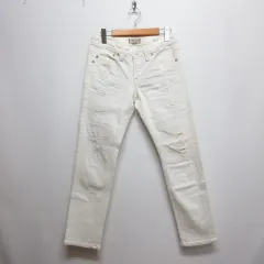 ヤヌーク YANUK Cecil クレイジー クラッシュ ボーイズ デニム パンツ ジーンズ 22 オフホワイト 57161058 ストレッチ ジッパーフライ 日本製