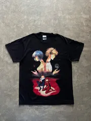 新世紀エヴァンゲリオン SCREEN STARS 両面プリントTシャツ 黒 L