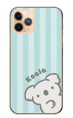 iPhone 17e ケース カバー アイフォン17e スマホケース ハードケース コアラ こあら 動物 あにまる シンプル パステルカラー ストライプ 可愛い かわいい ゆるい カラー03