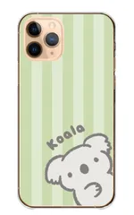 iPhone 17e ケース カバー アイフォン17e スマホケース ハードケース コアラ こあら 動物 あにまる シンプル パステルカラー ストライプ 可愛い かわいい ゆるい カラー05