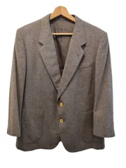 LANVIN カシミヤテーラードジャケット グレー ネーム入り