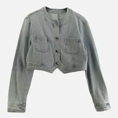 PLUM レディース Sサイズ クロップド デニムジャケット M6630