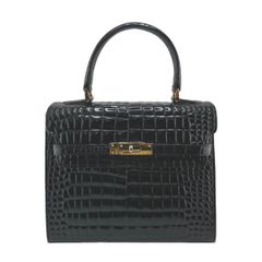 美品✨️JRA認定 TOKYO クロコダイル 南京錠付 カデナハンドバッグ
