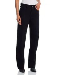 ヘルムート ラング レディース ボトムス デニムパンツ ジーンズ Helmut Lang Zipper Back Carpenter Jeans in Rinsed Rinsed Black ブラックのサムネイル