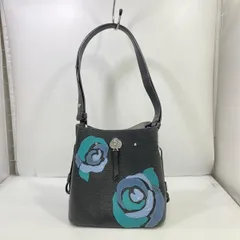 【中古】KATE SPADE ローズ ショルダーバッグ ブラック ケイト・スペードニューヨーク[24][240024555607]