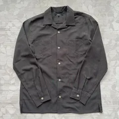 【美品】Beno ビーノ オープンカラー 長袖シャツ ダークグレー Mサイズのサムネイル