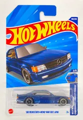 MATTEL WILD WIDEBODY CARROSSERIES LARGES ET FEROCES 2/5 HOTWHEELS '89 MERCEDES-BENZ 560 SEC AMG/ブルー 186/250
