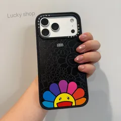 人気 iPhone村上隆ケース カラフル花デザイン Casetify  MagSafe対応iPhone17/16Pro/16Pro Max/iphone16/iphone15/14/13/12 多機種対応