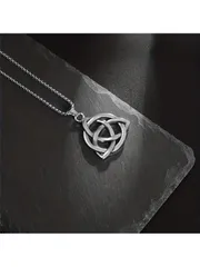 ジュエリー メンズ ネックレス ヴィンテージボヘミアンケルトノットペンダントネックレス-ユニークなノルウェーバイキングのシンボルのお守り、ユニセックス-永遠のエレガントなアクセサリーのギフト