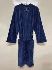 【展示品】POLO RALPH LAUREN RL91NY ポロラルフローレン バスローブ コットン ネイビー メンズ TERRYSHAWL ROBE NAVY M  ★