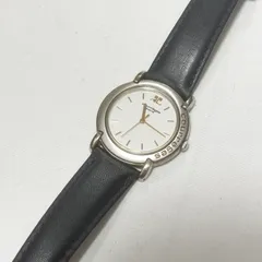 【送料無料】Courreges/クレージュ/V701-1280/ホワイト×ブラック/クォーツ腕時計/電池切れ/動作未確認/中古品/ジャンク品扱い