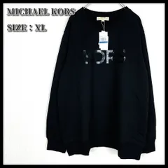 【未使用・タグ付】 MICHAEL KORS （マイケル コース） KORS ロゴ クルーネック スウェット トレーナー ブラックのサムネイル