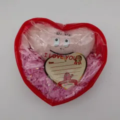 35 バーバパパ ラブラブギフトぬいぐるみ 赤 中古品