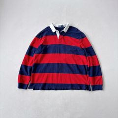90s ラルフローレン ビッグシャツ ボタンダウンシャツ 胸ポケ 刺繍ロゴ