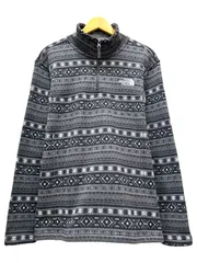 THE NORTH FACE (ザノースフェイス) フリースジャケット ハーフジップ NF0A4QSG L グレー メンズ/036