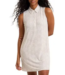トッミーバハマ レディース トップス ワンピース Vネック プリント シャツ ノースリーブ Tommy Bahama Carmela Canopy Shores Chain Print Collared VNeck Sleevelesshirt Dress P