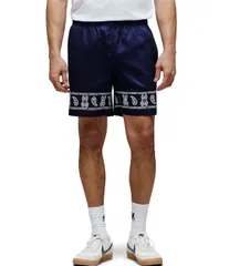 サイコバニー メンズ ボトムス ハーフパンツ・ショーツ ショートパンツ Psycho Bunny Luke Tencel 7 Inseam Shorts Evening Blue ブルーのサムネイル