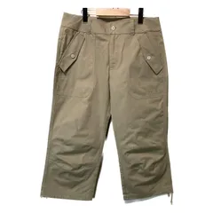 【中古】　Columbia　トレッキングパンツ　アウトドア　ロゴワンポイント　七分丈　無地　古着　/1153