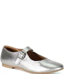 ディバトゥルー レディース シューズ パンプス コート レザー Diba True Sugar Coat Leather Mary Jane Flatsilver シルバー