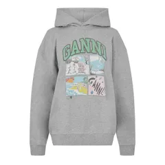 ガニー レディース アウター パーカー・スウェット Ganni Womens Oversized Overhead Hoodie Palomaのサムネイル