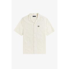 フレッドペリー メンズ トップス シャツ Fred Perry Menshort Sleeve Plain Shirt Ecru 560 エクリュ