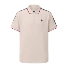 プレティグリーン メンズ トップス ポロシャツ Pretty Green Tape Polo Menstone ストーンのサムネイル