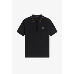 フレッドペリー メンズ トップス ポロシャツ Fred Perry Menshort Sleeve Polo Shirt Black 102 ブラック