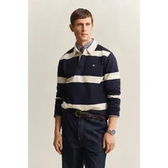 ガント メンズ トップス ポロシャツ Gant Mens Rugby Polo Shirt Evenng Blue 433 ブルーのサムネイル