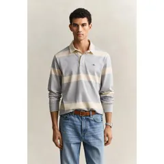 ガント メンズ トップス ポロシャツ Gant Mens Rugby Polo Shirt Grey Melange 93 グレーのサムネイル
