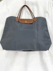 ロンシャン LONGCHAMP ハンドバッグ ル プリアージュ トップハンドルバッグ Mサイズ トート バッグ グレー ■■レディース