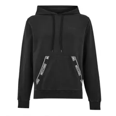 モスキーノ メンズ アウター パーカー・スウェット Moschino Mens Overhead Hoodie Black ブラックのサムネイル