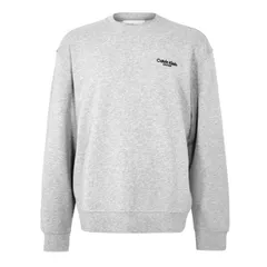 カルバンクライン メンズ アウター パーカー・スウェット シャツ Calvin Klein Jeans Mens Crew Sweatshirt Heroic Grey Htr グレー