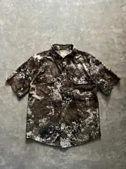 RED HEAD 半袖 ハンティングシャツ 総柄 カモフラ ボックスシルエット