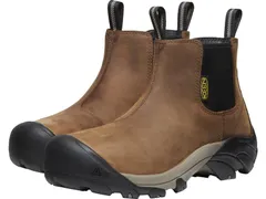 【送料無料】 キーン メンズ ブーツ・レインブーツ シューズ Lansing Chelsea Steel Toe Dark EarthBrindle
