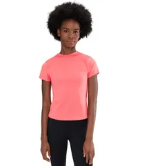 アンダーアーマー レディース トップス シャツ Under Armour Motion Fitted Short Sleeve TShirt Bittersweet PinkPosh Pink ピンクのサムネイル