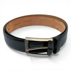 LOEWE ロエベ　ベルト　ブラック／ベージュ　シルバー金具　サイズ34-85　キングラム[68]のサムネイル