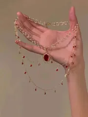 ジュエリー レディース ネックレス 1個 ヴィンテージ ファッション クリスタル バタフライ タッセル レイヤード ネックレス レディース用