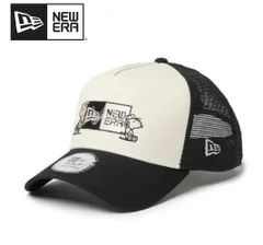 NEW ERA(ニューエラ) 14865325 9FORTY A-Frame トラッカー PEANUTS ゴルフ キャップ クロームホワイト ブラック メンズ レディース