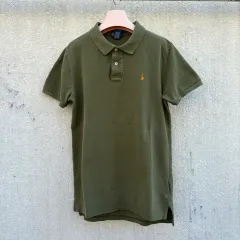ポロ ラルフローレン オリーブ カーキ PK カラ 半袖 Tシャツ