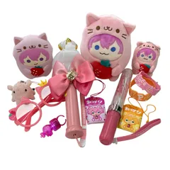 186001 すとぷり ストプリ さとみ じぇる  美品 ぬいぐるみ キーホルダー ペンライト リストバンド ライブグッズ メガネ お守り 12点まとめ売り