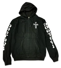 Dogtown (ドッグタウン) (S) US企画 パーカー ジップフード  Cross Logo Zip Hooded Sweatshirt w/ Sleeveprint Blackのサムネイル