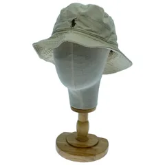 【中古】　POLO BY RALPH LAUREN　バケットハット　バケハ　帽子　無地　ワンポイント　スモールポニー　刺しゅう　グッズ　古着　/1920