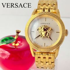 稼働 美品 VERSACE 腕時計 ゴールド メンズ 純正ベルト 3797 - メルカリ