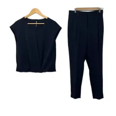 PLS+T(PLST)(プラステ) レディースパンツセットアップ レディース美品  - ダークネイビー
