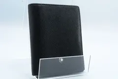 MONTBLANC モンブラン Tri-fold Wallet ウォレット 三つ折り財布 ブラック 黒 Leather レザー 本革  ロゴ ID窓付き Men's メンズ 男性 正規品のサムネイル